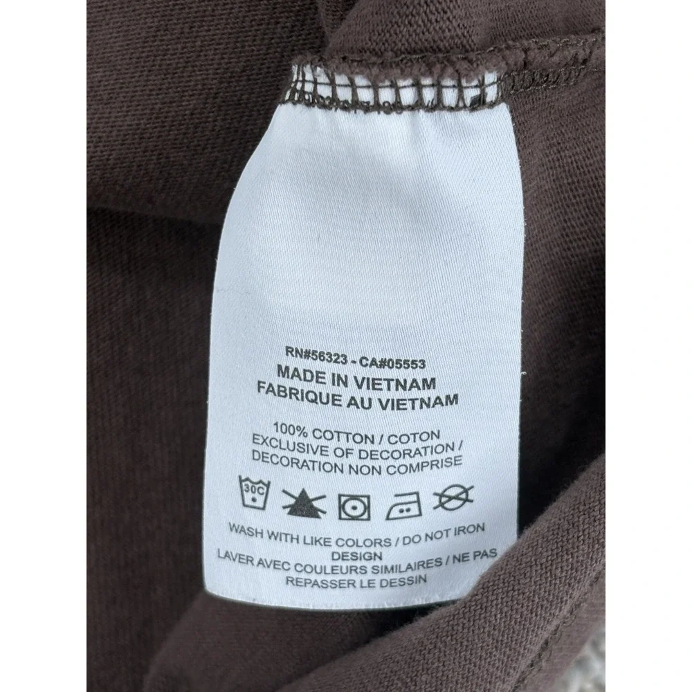Nike Max90 Playing Field Long Sleeve Tee Mens L Loose Fit Brown Embroidered Logo